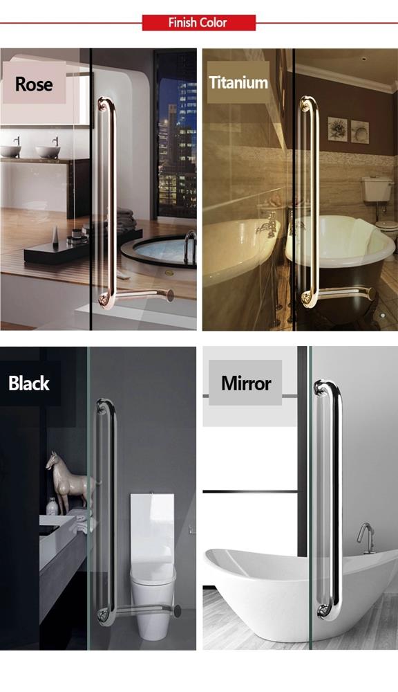 China Factory 304 Frameless Shower Screen Glass Contemporary Door Handle 