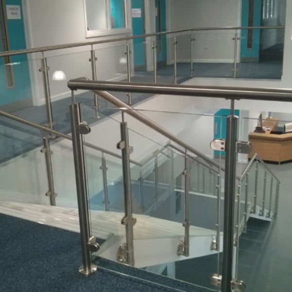 Curved Glass Stair Railing price Curved Glass Stair Railing price