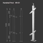 درابزين زجاج الدرابزين