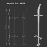 درابزين زجاجي من الستانلس ستيل